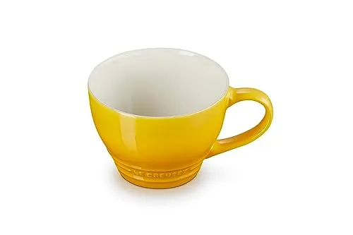 Le Creuset Becher 400 ml Sonnengelb - Thermobehälter, aus robustem Steinzeug, spülmaschinenfest und ideal für heiße und kalte Getränke.