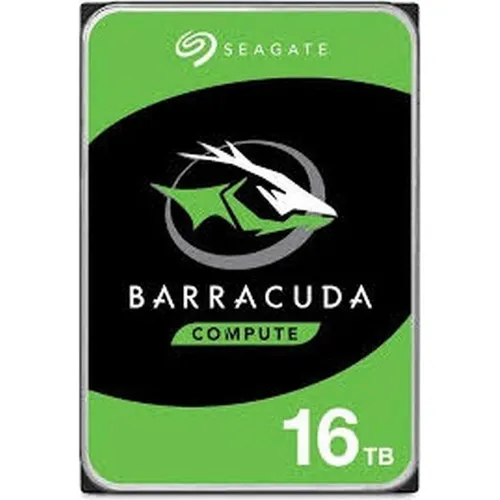 Seagate Barracuda ST16000DM001 - 16 TB interne Festplatte - Festplatte mit 16 TB Speicherkapazität, ideal für umfangreiche Datenarchive und schnelle Datenübertragungen dank SATA 6Gb/s und 7200 rpm.