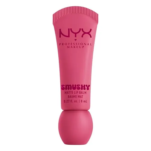 NYX Professional Makeup Lip Balm, matte, aufbaubare Farbe, angenehmes Tragegefühl, einzigartiger, süßer Duft, Smushy Matte Lip Balm, Swipe Sesh