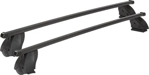 Dachträger K1 MEDIUM für Volvo S40 (4Türer) 95-04 - Gepäckträger für Volvo S40 (4Türer) 95-04, aerodynamisch und vorinstalliert, maximiert den Platz für Ihr Gepäck mit einer Tragfähigkeit von bis zu 55 kg.