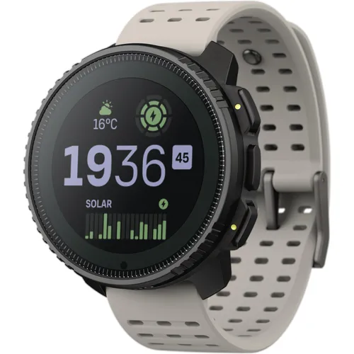 Suunto Vertical Solar GPS Uhr - Multifunktions-GPS-Uhr in Beige - Höhenmesser mit Solar-Unterstützung, bietet umfangreiche Funktionen und eine beeindruckende Akku-Laufzeit für Outdoor-Abenteuer.