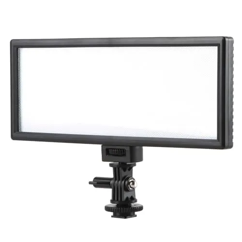 VILTROX® L132T LED Videoleuchte Video Licht Pad On-Kamera 3300K-5600k Farbtemperatur Fotoleuchte für Canon Nikon Sony DSLR Kameras Videokameras(ohne Batterie)