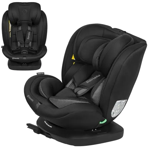 LIONELO Bastiaan i-Size Kindersitz 0-36 kg - Kindersitz mit 360° Drehfunktion für einfaches Anschnallen, ISOFIX- und TopTether-Montage für höchste Sicherheit und Komfort, ideal für Kinder von Geburt an bis 36 kg.