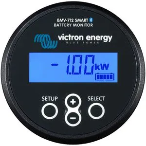 Victron BMV-712 Black Smart Batterie Monitor - Caravan-Zubehör mit präziser Überwachung des Ladezustands, Alarmfunktion und integriertem Bluetooth für einfache Nutzung über die App.