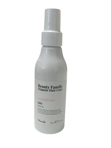NOOK BEAUTY FAMILY AVENA & RISO LATTE LEAVE IN 150 ML - Haarstyling-Produkt, pflegt und entwirrt das Haar für geschmeidige Ergebnisse ohne Spülen.