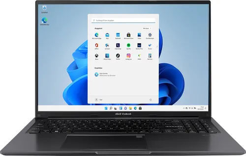 ASUS Notebook 16 Zoll FullHD mit AMD Ryzen 5 und 16GB RAM - Laptop für Business und Home Office mit leistungsstarkem AMD Ryzen 5, 512GB SSD und Wi-Fi 6E für blitzschnelle Konnektivität.