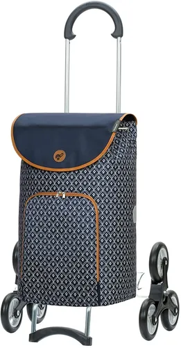 ANDERSEN Einkaufstrolley Scala Sh. Famke blau - Treppensteiger - Einkaufstrolleys mit 47 L Volumen, leichtgängig und abnehmbaren Rädern für mühelosen Transport, ideal für entspanntes Einkaufen ohne Schleppen.