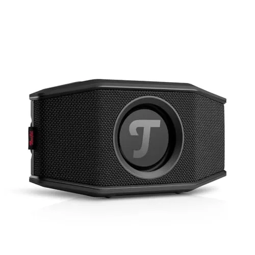ROCKSTER GO 2 - Tragbarer Bluetooth Lautsprecher - Bluetooth Lautsprecher mit kraftvollem Sound und robuster Bauweise, ideal für unterwegs und Outdoor-Aktivitäten.
