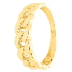 SuzanGold® Goldring Damen | Figaro Ring 333 Echtgold im Kettenstil | Handgefertigter Schmuck - Eleganter Figaro Ring aus hochwertigem 375er Gelbgold im klassischen Kettenstil. Handgefertigt für perfekten Tragekomfort und ideal als stilvolles Geschenk für besondere Anlässe.