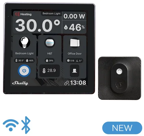 Wall Display Black + BLU H T Black - WiFi Touch Screen, minimalistisches Design und individuelle Anpassungsmöglichkeiten für Ihr Zuhause oder Büro