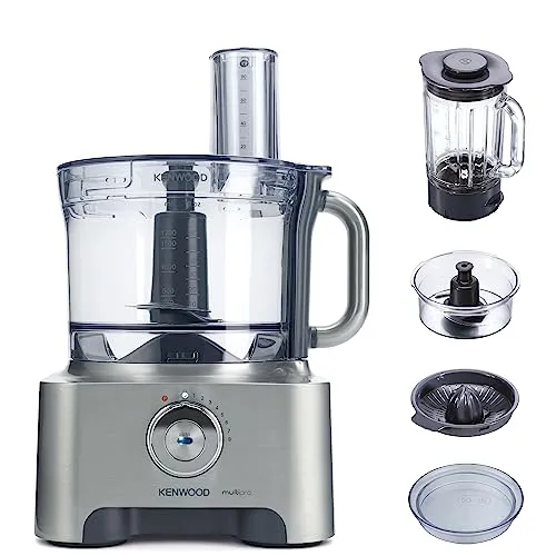 KENWOOD FPM810 Multipro Sense Küchenmaschine - Küchenmaschinen in Silber, vielseitig einsetzbar mit innovativen Funktionen für müheloses Kochen und Backen.