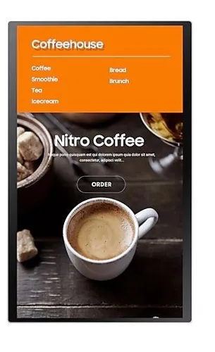 Samsung LH24KMATBGC Kiosk-Design Monitor - Kiosk-Design Monitor mit 60,5 cm (23.8") Full HD Touchscreen, ideal für interaktive Anwendungen und 16/7 Betriebszeiten.