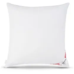 Bach's Betten Welt Daunenkissen 5 Sterne Hotel Kissen 80x80 cm - Kissen, 5-Sterne-Hotel-Feeling mit 85% Federn und 15% Daunen für optimalen Schlafkomfort, inklusive praktischer Aufbewahrungstasche.