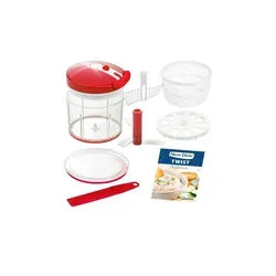 Nicer Dicer Twist – Multifunktionaler Küchenhelfer - Der Nicer Dicer Twist ist ein praktisches Küchenschneidegerät aus hochwertigem Kunststoff. Mit verschiedenen Aufsätzen zum Würfeln, Stifteln und mehr, erleichtert er die Zubereitung von Speisen. Ideal für jede Küche!