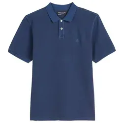 Poloshirt MARC O'POLO für Herren, Gr. XXL, blau (iris ink) - Klassisches Herren-Polo aus 100% Baumwolle, atmungsaktiver Piqué-Stoff für höchsten Tragekomfort, ideal für lässige Anlässe.