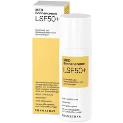 PHAMETRA MED Sonnencreme LSF 50+ - Hochwirksame Sonnencreme LSF 50+ für empfindliche Haut. Wasserfest und frei von Mikroplastik, ideal für den täglichen Gebrauch und optimalen Sonnenschutz.