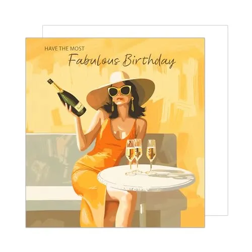 Edition Seidel Premium Geburtstagskarte Fabulous Birthday - Grußkarten für besondere Anlässe, hochwertige Designerkarte mit passendem Umschlag, ideal um Wertschätzung auszudrücken.