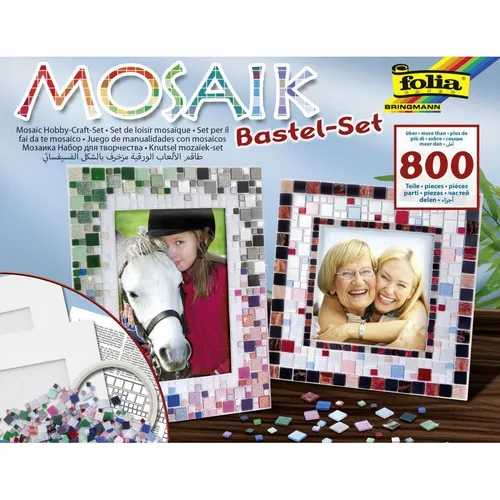 Folia Mosaik-Bastelset, ber 800 Teile, inkl. 2 Bilderrahmen (57019)