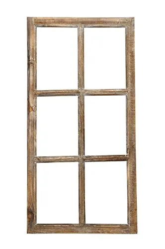 Deko-Fensterrahmen Holz - Vintage Fenster-Attrappe - Sonstige Deko für jeden Raum, aus hochwertigem Holz im Shabby-Chic-Stil, verleiht Ihrem Zuhause einen rustikalen Charme.