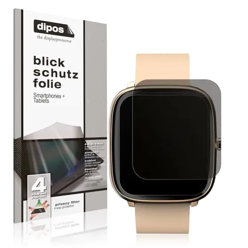 dipos I Blickschutzfolie kompatibel mit Noise Colorfit Qube O2 Display-Schutzfolie matt mit 4-Wege Sichtschutz-Effekt (bewusst Kleiner als das Glas, da Dieses gewölbt ist)