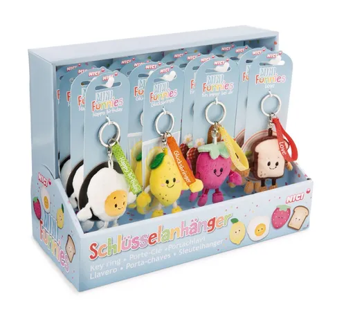 Nici Plüschfigur Nici 61800 Sortiment Schlüsselanhänger Mini Funnies 7cm