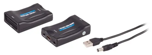 SCART-HDMI Konverter für 1080p/720p - SCART-HDMI Konverter für die einfache Verbindung älterer Geräte mit modernen Fernsehern. Unterstützt 1080p/720p Auflösung, plug-and-play, ideal für Videorekorder und DVD-Player.