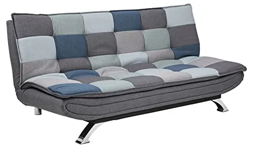 ebuy24 Schlafsofa, Schwarz, 2-Sitzer, 194x91x98 cm - Sofas & Couches: Stilvolles Schlafsofa aus Holzwerkstoff, vereint modernes Design mit hohem Komfort für ein gemütliches Wohnzimmer.