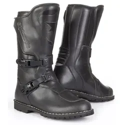 Stylmartin Matrix Stiefel - Wasserdicht und robust - Schwarz - 45 EU - Motorradstiefel aus hochwertigem Leder, ideal für Langstreckenreisen und Off-Road-Touren. Wasserdicht, atmungsaktiv und mit beidseitigen Protektoren für optimalen Schutz.