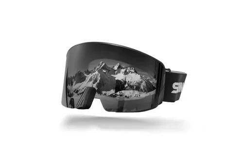 SCHNORR Sportbrille mit magnetischer Glaswechselfunktion REVO Silber S3 - Moderne Skibrille mit schnellem Glaswechsel dank Magnet-System. Anti-Fog und UV400-Schutz für klare Sicht bei Sonnenschein. Flexibles Design für hohen Tragekomfort - ideal für Ski- und Snowboardfahrer.