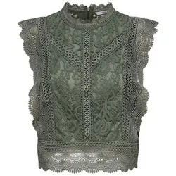 ONLY Onlkaro S/L Lace Top Noos WVN - Elegante Kurzarmbluse für Damen von ONLY, perfekt für lässige und schicke Anlässe.