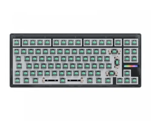 Wooting 80HE 80% Tastatur Ghost - ISO WK5-ISO-L60-SMBK1