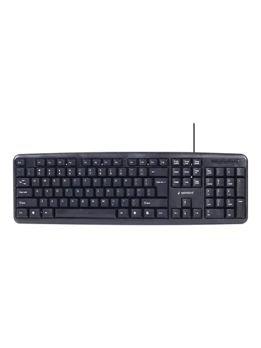 Gembird KBS-UO4-01 - 4-in-1 office kit - keyboard mouse headset and mouse pad set - QWERTY - US - Tastatur-, Maus-, Headset- und Mauspad-Set - Englisch - US - Schwarz
