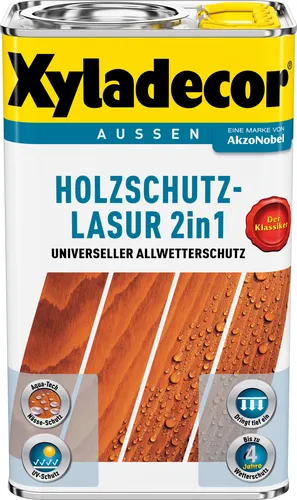Xyladecor Holzschutzlasur 2in1 für Aussen Farbe 207 Mahagoni 750ml