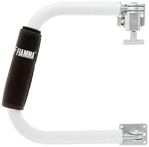 Fiamma Einstiegshilfe-Bügel Security 31 - Einstiegshilfe aus Aluminium, ideal für sicheres Ein- und Aussteigen. Passend für verschiedene Fahrzeugmarken, mit abschließbarem Sicherheitsschloss für zusätzlichen Schutz.