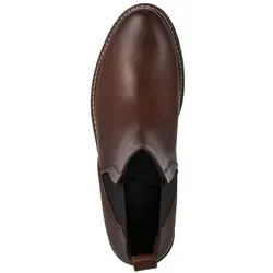 MARCO TOZZI Chelseaboots aus echtem Leder in Braun, Größe 38 EU - Wanderschuhe aus hochwertigem Glattleder, mit weichem Fleece-Innenmaterial für wärmenden Komfort und einem sportlichen Design.