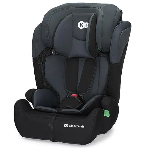 Kinderkraft COMFORT UP i-Size - Autokindersitz 76-150 cm, R129 Norm mit EASY GROW System und belüftetem Sitz in Schwarz