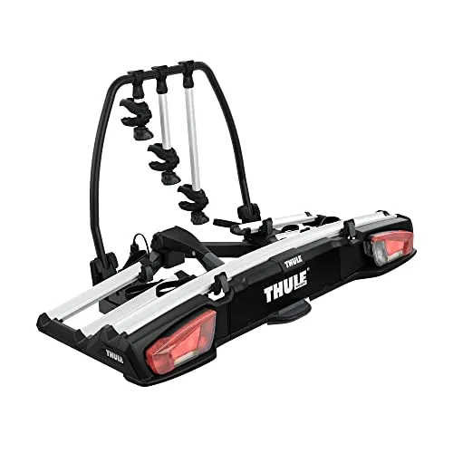 Thule VeloSpace XT - Fahrradträger für Anhängerkupplung, für bis zu 3 Fahrräder, ideal für E-Bikes und maximale Zuladung von 60 kg