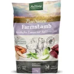 AniForte Lamm Trockenfutter für Hunde 7kg – Getreidefrei & Glutenfrei - Hundefutter für alle Rassen mit herzhaftem Lamm und Süßkartoffeln, ideal für ernährungssensible Hunde und Senioren. Hohe Akzeptanz dank weicher Konsistenz, die die Verdauung unterstützt.