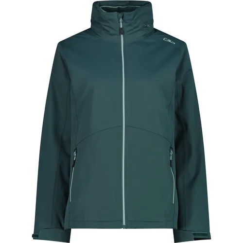 CMP Woman Jacket FIX Hood Detachble INN.JACKET trek green (F520) 42 - Funktionsjacken – Vielseitige 3-in-1-Jacke mit wasserdichter Außenjacke und isolierendem Fleece, ideal für wechselhaftes Wetter und Outdoor-Aktivitäten.