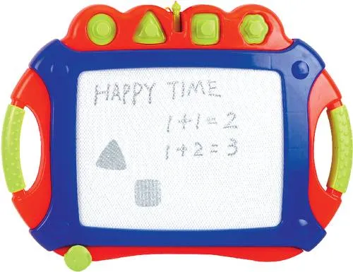 VEDES Großhandel GmbH - Creathek Magnet Maltafel mit 4 Stempeln, ideal für kreative Kids von 3 bis 99 Jahren