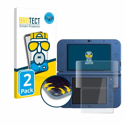 2x Fullscreen für Nintendo New 3DS XL Matt Display Schutzfolie