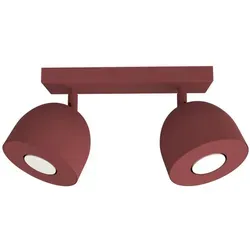 Lumicom Deckenleuchte Campanella, Weinrot, 27x18x6.5 cm - Elegante Deckenleuchte Campanella in Weinrot, perfekt für stilvolle Innenräume. Mit drehbaren Strahlern für individuelle Lichtakzente und hochwertiger Metallverarbeitung.