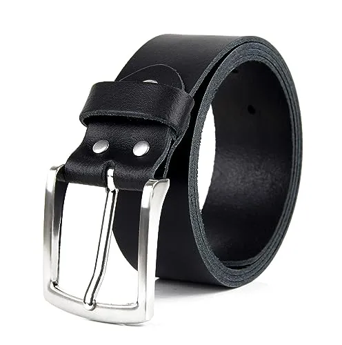 Frentree® Ledergürtel MADE IN GERMANY, Herren Gürtel aus Leder, 3.8 cm breit, Schwarz