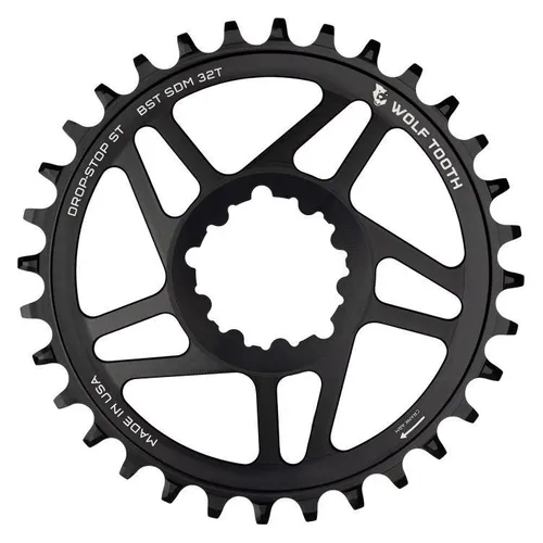 Wolf Tooth SRAM Direct Mount Kettenblatt 32 Z. für Shimano 12-fach - Präzises 32 Zähne Kettenblatt für Shimano 12-fach, ideal für effiziente Schaltvorgänge und optimale Leistung im Gelände.