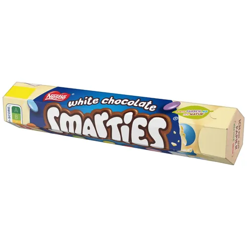 Smarties white chocolate Riesenrolle 1x120g Packung