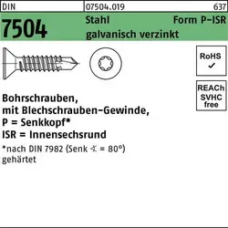 Bohrschraube DIN 7504 SEKO ISR P 4,2x16-T20 Stahl galv.verz. 1000St.