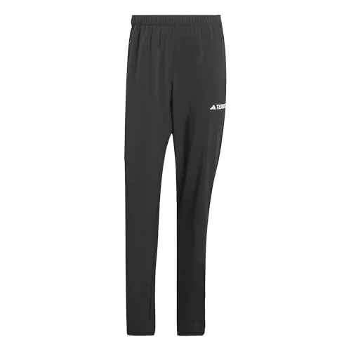 adidas Terrex Multi Essentials Stretch Pants schwarz S - Herren Outdoor- und Wanderhose mit elastischem Bund und seitlichen Reißverschlusstaschen, ideal für Wandern und Klettern. Hergestellt aus 87% recyceltem Polyester für mehr Nachhaltigkeit.