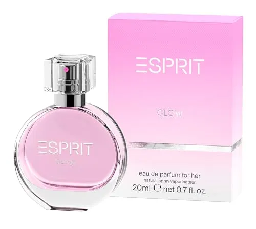 ESPRIT GLOW Damenparfüm 20ml – Fruchtig-blumiger Duft für jede Gelegenheit - Erlebe die Leichtigkeit des ESPRIT GLOW Parfüms mit fruchtigen Noten von Grapefruit und Himbeere. Ideal für selbstbewusste Frauen, die ihre Persönlichkeit strahlen lassen wollen. Perfekt für jeden Tag!