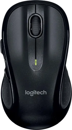 Logitech M510 Wireless Laser Maus - Ergonomische Standardmaus mit 7 Tasten und horizontalem Scrollrad, ideal für komfortables Arbeiten und präzise Steuerung.