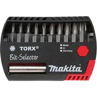 Bit-Set Torx 11-teilig - Vielseitiger Bit-Satz - Handwerkzeug mit 11 Innen-TORX T Profilen, ideal für präzises Arbeiten. Praktische Kunststoff-Klappbox für einfache Aufbewahrung.